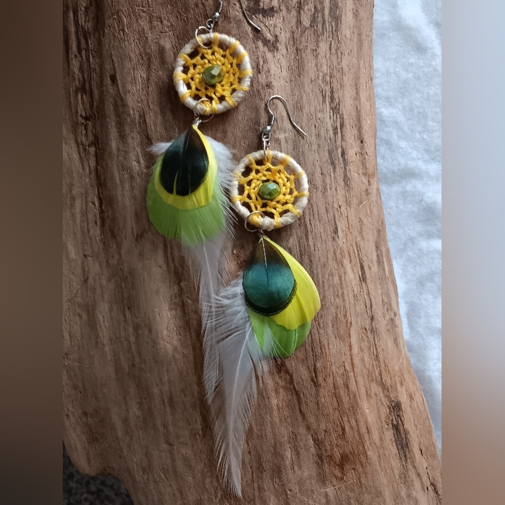 Dream catcher earrings